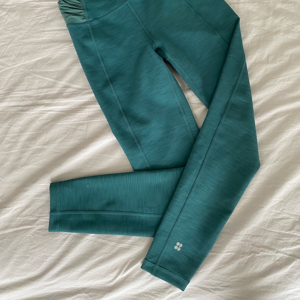 Sweaty Betty Super Sculpt Leggings / Teal Green